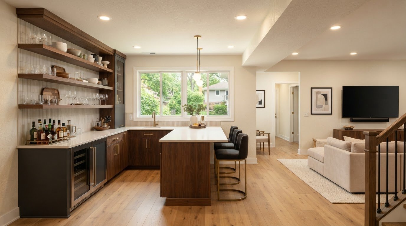Basement Bar Ideas in South Elgin, IL: Layouts for Your Home